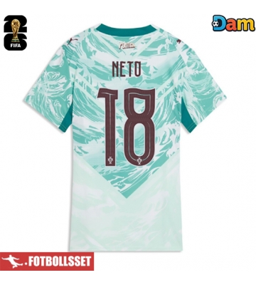 Portugal Pedro Neto #18 Bortatröja Dam VM 2026 Kortärmad